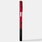 rote und schwarze Camouflage iPhone Hülle (Rechte Seite)