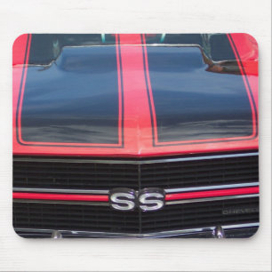Rote und schwarze Chevelle SS Mausunterlage Mousepad