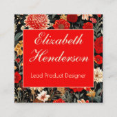 Rote und schwarze Creme-Pilotenkarte Telefonnummerkarte (Vorderseite)