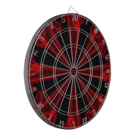 Rote und schwarze Dartscheibe (Vorderseite Links)
