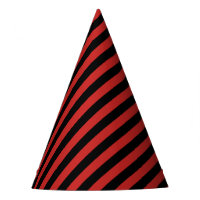 Rote und schwarze Diagonalstreifen