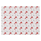Rote und schwarze Doodle-Herzen Liebe  Tischdecke (Vorderseite (Horizontal))
