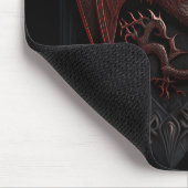 Rote und schwarze Drachenmousepads Mousepad (Ecke)