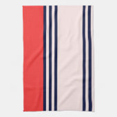 Rote und schwarze, einheitliche Streifen Geschirrtuch (Vertikal)