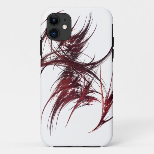 rote und schwarze Fasern Case-Mate iPhone Hülle (Rückseite)