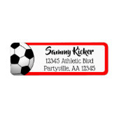 Rote und schwarze Fußballadresse (Vorne)