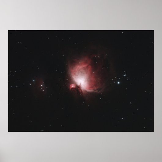 ROTE UND SCHWARZE GALAXIE MIT STERNEN POSTER (Vorne)