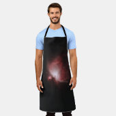 ROTE UND SCHWARZE GALAXIE MIT STERNEN SCHÜRZE (Getragen)