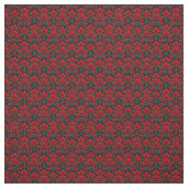 Rote und schwarze Goth-Rose Stoff (Muster)