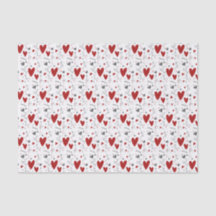 Rote und schwarze handgezeichnete Doodle-Herzen