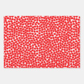 Rote und schwarze Herzen Geschenkpapier Set (Vorderseite 2)