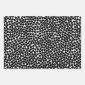 Rote und schwarze Herzen Geschenkpapier Set (Vorderseite 3)