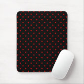 Rote und schwarze Herzen. Muster Mousepad (Mit Mouse)