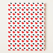 Rote und schwarze Herzen Planer (Rückseite)
