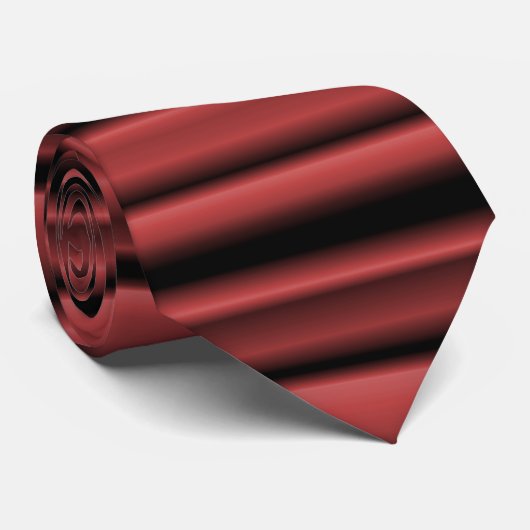 Rote und schwarze horizontale Mischungs-Krawatte Krawatte (Gerollt)