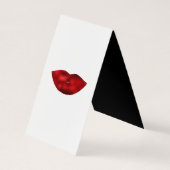 Rote und schwarze Imitate Holografischer Glitzer H Visitenkarten (Rückseite)