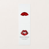 Rote und schwarze Imitate Holografischer Glitzer H Visitenkarten (Außenseite Aufgefaltet)