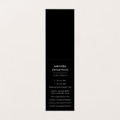 Rote und schwarze Imitate Holografischer Glitzer H Visitenkarten (Innenseite Aufgefaltet)