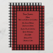 Rote und schwarze Karo Karte (Vorne/Hinten)