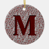 Rote und schwarze Keramik Ornament (Vorne)