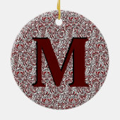 Rote und schwarze Keramik Ornament (Hinten)