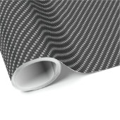 Rote und schwarze Kohlefaserbasis Geschenkpapier (Rolleneckpunkt)