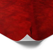 Rote und Schwarze Kolokasien Abstrakt Poster (Ecke)