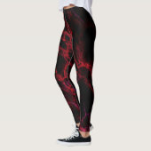 Rote und schwarze Leggings (Links)