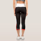 Rote und schwarze Leggings für eine (Rückseite)
