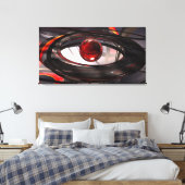 Rote und schwarze Leinwand (Insitu (Schlafzimmer))