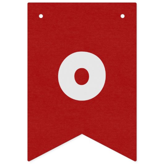 Rote und schwarze Männer - Firmengratulation maßge Wimpelkette (Zweite Fahne)