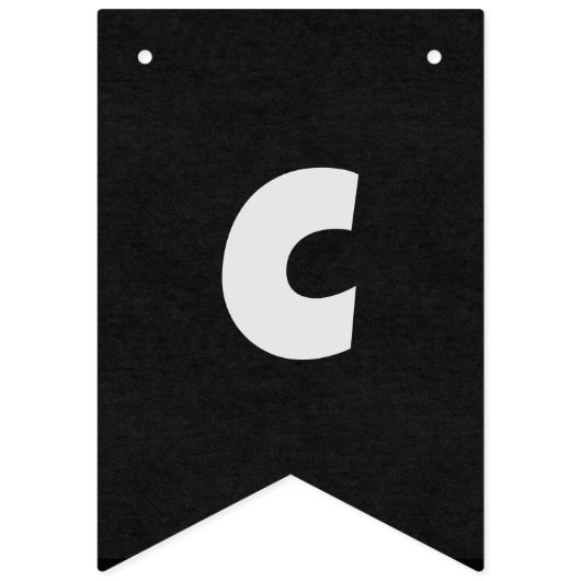 Rote und schwarze Männer - Firmengratulation maßge Wimpelkette (Erste Fahne)