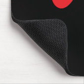 Rote und schwarze Mauspad (Ecke)