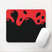 Rote und schwarze Mauspad (Mit Mouse)