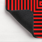 Rote und schwarze Mauspad (Ecke)