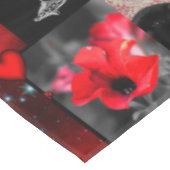 Rote und schwarze Menagerie Tischdecke (Schrägansicht)