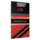 Rote und schwarze Namenseinträge Klemmbrett (Rechts)