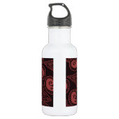 Rote und schwarze persische edelstahlflasche (Rückseite)