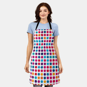 Rote und schwarze Polka-Dot-Druckkunst Schürze