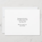 Rote und schwarze Polka Dot Hochzeit Einladungen (Rückseite)