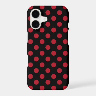 Rote und schwarze Polka-Punkte