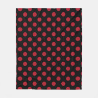 Rote und schwarze Polka-Punkte