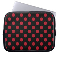 Rote und schwarze Polka-Punkte