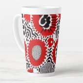 Rote und schwarze Punkte Milchtasse (Linke Ecke)