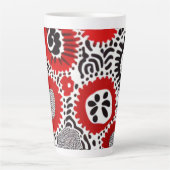 Rote und schwarze Punkte Milchtasse (Vorderseite)