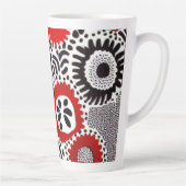 Rote und schwarze Punkte Milchtasse (Rechts)