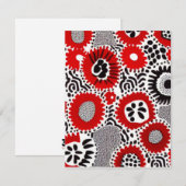 Rote und schwarze Punkte Mitteilungskarte (Vorne/Hinten)