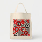 Rote und schwarze Punkte Tragetasche (Vorne)