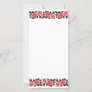 Rote und schwarze Rose Kreuzstich Muster