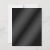 Rote und schwarze Satinpaare mit Herz-Antwort-Kart RSVP Karte (Rückseite)